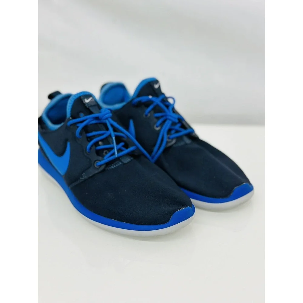 Nike Roshe One Flight Weight GS Obsidian Blue 844653-400 Youth Size 6Y Excellent